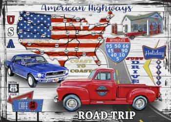 American Highways - Coast to Coast | Obraz na stenu