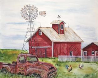 Rural Red Barn A | Obraz na stenu