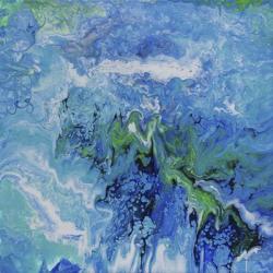 Blue Lagoon Abstract 2 | Obraz na stenu