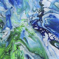 Blue Lagoon Abstract 4 | Obraz na stenu