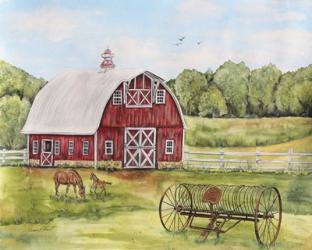 Rural Red Barn C | Obraz na stenu