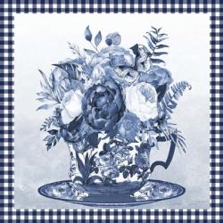 Blue Teacup Bouquet B | Obraz na stenu