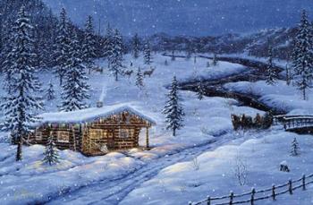 Winter Cabin | Obraz na stenu