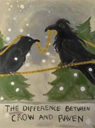 The Difference Between Crow And Raven | Obraz na stenu