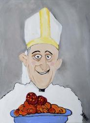 Pope Pasta | Obraz na stenu