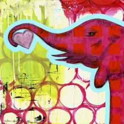 Hot Pink Elephant | Obraz na stenu