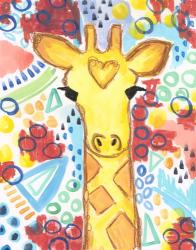 Watercolor - Giraffe | Obraz na stenu