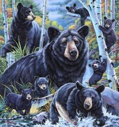 Bears in the Birches | Obraz na stenu