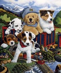 Choo Choo Puppies | Obraz na stenu