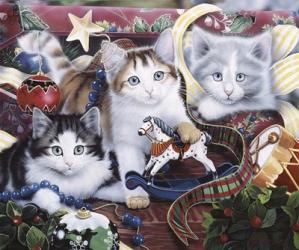 Christmas Kittens And All The Trim'Ns | Obraz na stenu