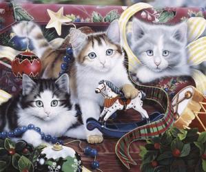 Christmas Kittens And All The Trim'Ns | Obraz na stenu
