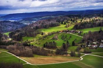 Aerial View of the Hills Near Zurich | Obraz na stenu
