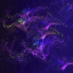 Galaxies Magenta Lights on Purple | Obraz na stenu
