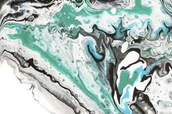 Fluid Acrylic On Emerald Waves | Obraz na stenu