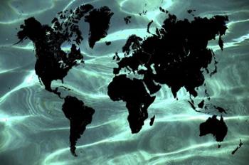 Pure Ocean World Map 1 | Obraz na stenu