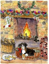 Fireside Dog | Obraz na stenu