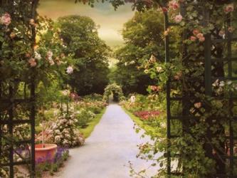 Rose Garden Gate | Obraz na stenu