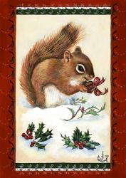 A Squirrel's Christmas Gift | Obraz na stenu