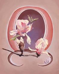 Art Deco Magnolias | Obraz na stenu
