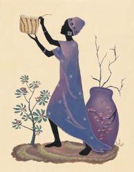 Weaving Basket - Purple Dress | Obraz na stenu