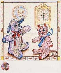 Gingham Dog And Calico Cat | Obraz na stenu