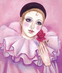Mime With Rose | Obraz na stenu