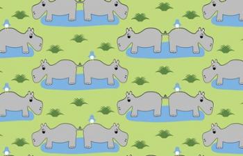 Happy Hippos | Obraz na stenu