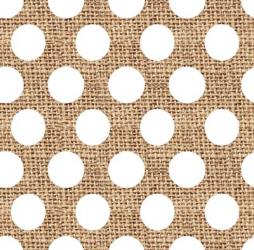 White Burlap Dots | Obraz na stenu