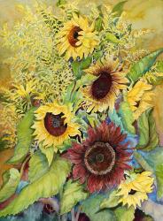 Sunflowers and Goldenrods | Obraz na stenu