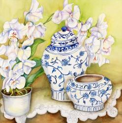 Orchid with China Vases | Obraz na stenu