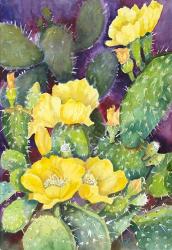 Cactus with Yellow Blooms | Obraz na stenu