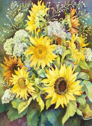 Sunflowers with Wild Flowers | Obraz na stenu