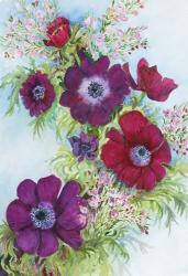Anemonies and Waxflower | Obraz na stenu