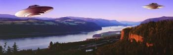 Flying Saucers In The Oregon Gorge | Obraz na stenu