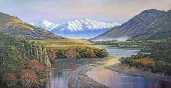 Autumn on the Waiau River | Obraz na stenu