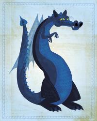 Blue Dragon | Obraz na stenu