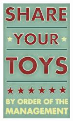 Share Your Toys | Obraz na stenu