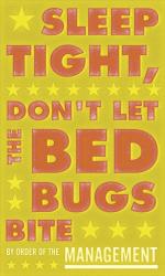 Sleep Tight, Don't Let the Bed Bugs Bite (green & orange) | Obraz na stenu
