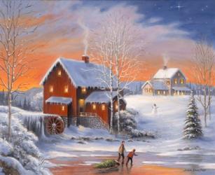 Winter At The Old Mill | Obraz na stenu