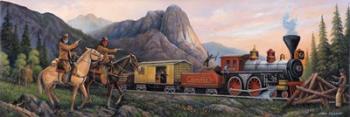 Train Robbery Panoramic | Obraz na stenu