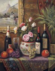 Wine And Floral III | Obraz na stenu