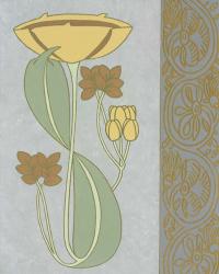 Tan Tulip With Right Border | Obraz na stenu