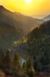 Sunset Valley In The Smokies | Obraz na stenu