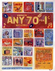 Any 70 Records for One Cent | Obraz na stenu