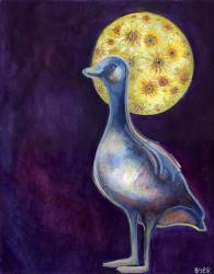 The Goose Who Dreamt of Sunflowers | Obraz na stenu
