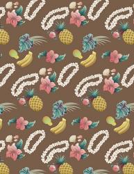 Hawaiian Brown Pattern | Obraz na stenu