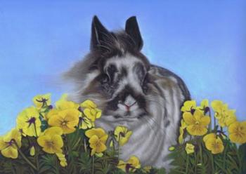 Flower Power Bunny | Obraz na stenu