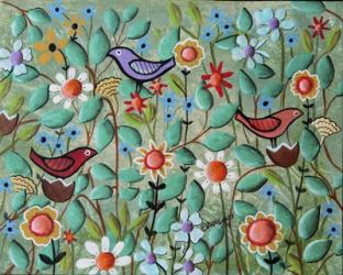 Birds and Blooms | Obraz na stenu