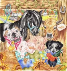 Farm Family | Obraz na stenu
