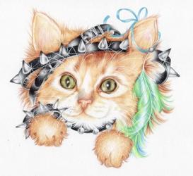 Gothic Kitten | Obraz na stenu